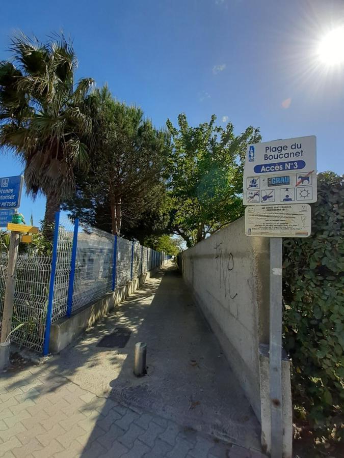 לה-גרו-דו-רואה T2-3 Cabine Les Yuccas 200 M Plage Du Boucanet Rive Droite Grau Du Roi Ideal 2-4 Pers מראה חיצוני תמונה
